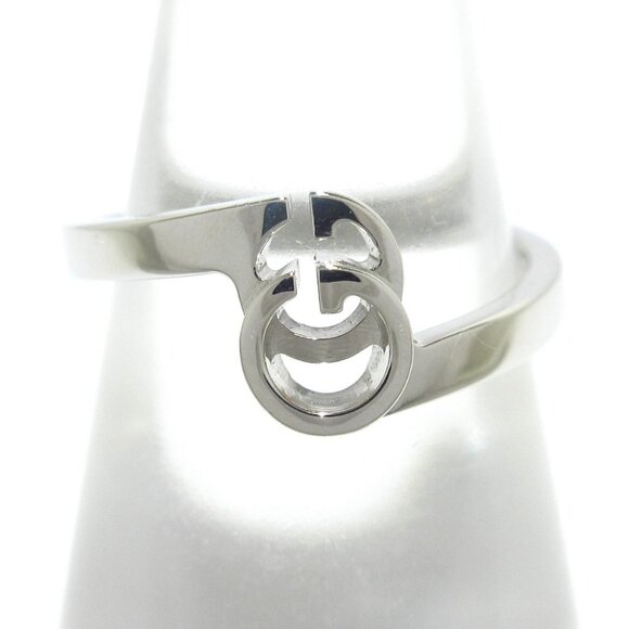 Auth GUCCI - 18K White Gold Ring